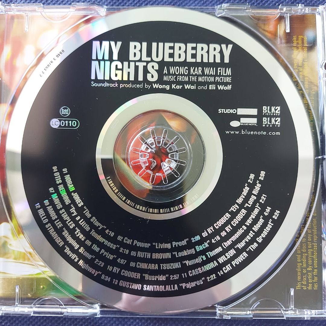 王家衛作品．norah jones．藍莓之夜MY BLUEBERRY NiGHTS 電影