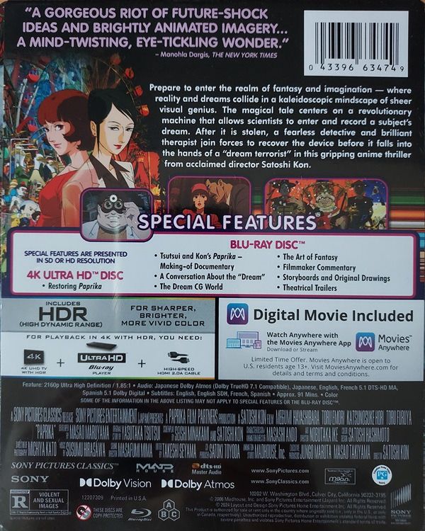 [全新] (盜夢偵探) 4K Ultra HD + Bluray 藍光 SteelBook Limited Edition 鐵盒限量版 日本