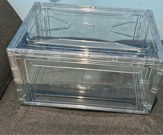 Acrylic Premium Shoe Case Stackable Front Opening