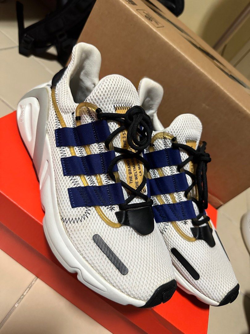 Adidas LXCON Cloud White Active Blue Men s Fashion Footwear Sneakers on Carousell