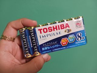 Affordable TOSHIBA impulse AA battery (8 pcs) 😍