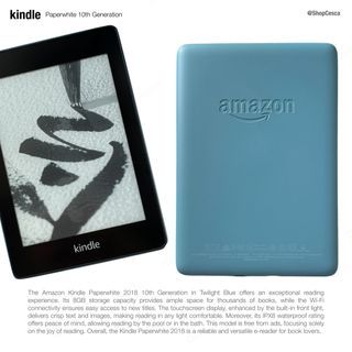 Amazon Kindle Paperwhite 10th Generation in Twilight Blue