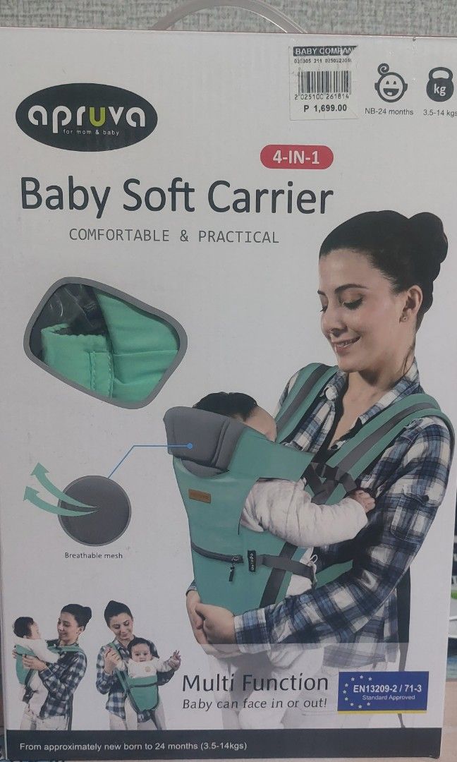 Apruva Baby Soft Carrier (Category: Carriers & Slings) located in Manila. Submitted by mini_closet_shoppe (Listing ID 1299572254, Image 1). Description: like new used once.