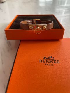 Authentic Hermes Rivale Mini Bracelet Gold
