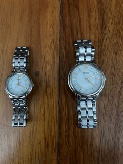 Authentic Seiko Watch for Men and Women Set