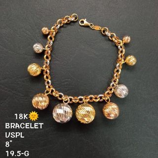 Balls/Bubbles Rolo Chain Bracelet