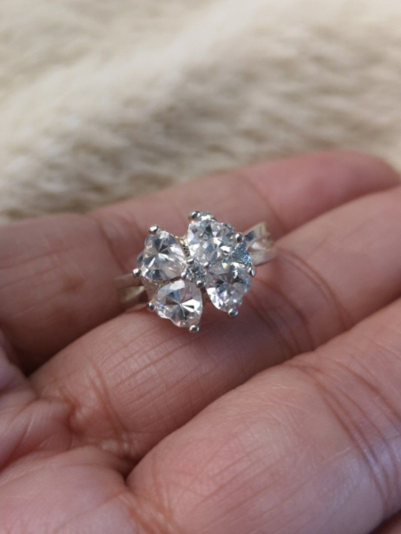 Beautiful Russian diamond sterling silver 925 ring, size 5 (Category: Rings) located in Manila. Submitted by clovergold888 (Listing ID 1299619356, Image 3). Description: Beautiful Russian diamond sterling silver 925 ring, size 5.. Beautiful and elegant.. Made in solid.