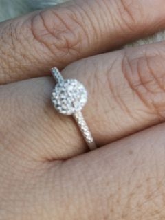 Beautiful sterling silver 925 engagement ring.. Size 6.5