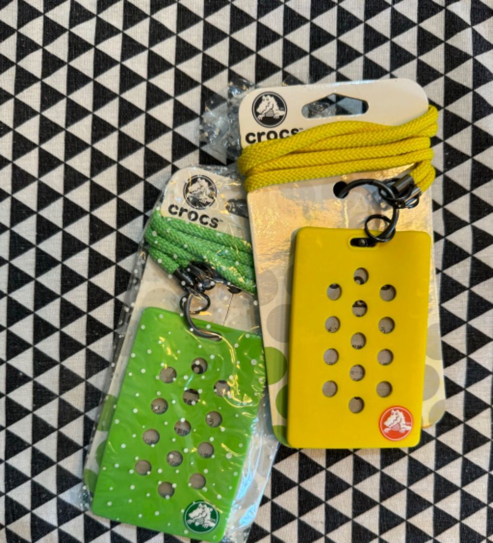 Brand New Crocs Brand Lanyard Card Holder Silicone Rubber Material