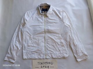 Burberry white jacket (lampo zipper)