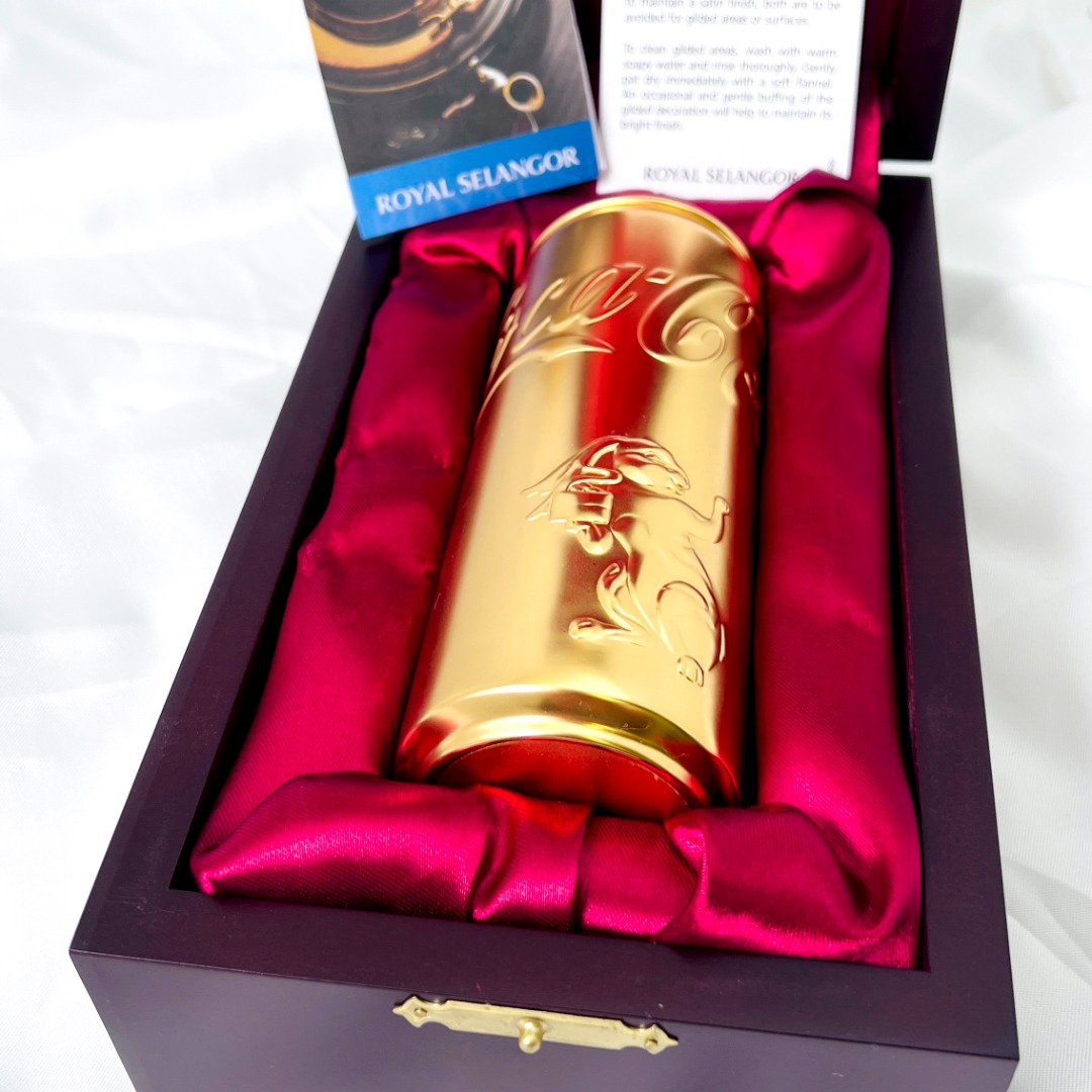 Coca Cola Royal Selangor Pewter Original 2023 Rabbit Year 24K Gold ...