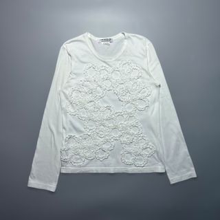COMME des GARCONS Flower Frill Long Sleeve