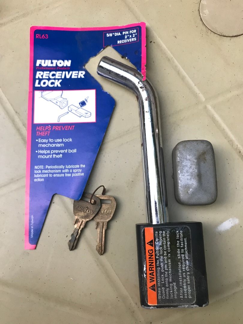 Fulton Receiver Lock (Category: Body Parts and Accessories) located in Mandaluyong City. Submitted by peterv641 (Listing ID 1299518011, Image 1). Description: This is a lock for trailer to secure the connection. I tagged this as used due to it's physical feature but it was in storage only. If interested, Delivery/pick-up with COD is an option. Location: Between Bicutan and Arca South FTI.