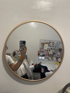 Gold mirror Vanity mirror room decor aesthetic