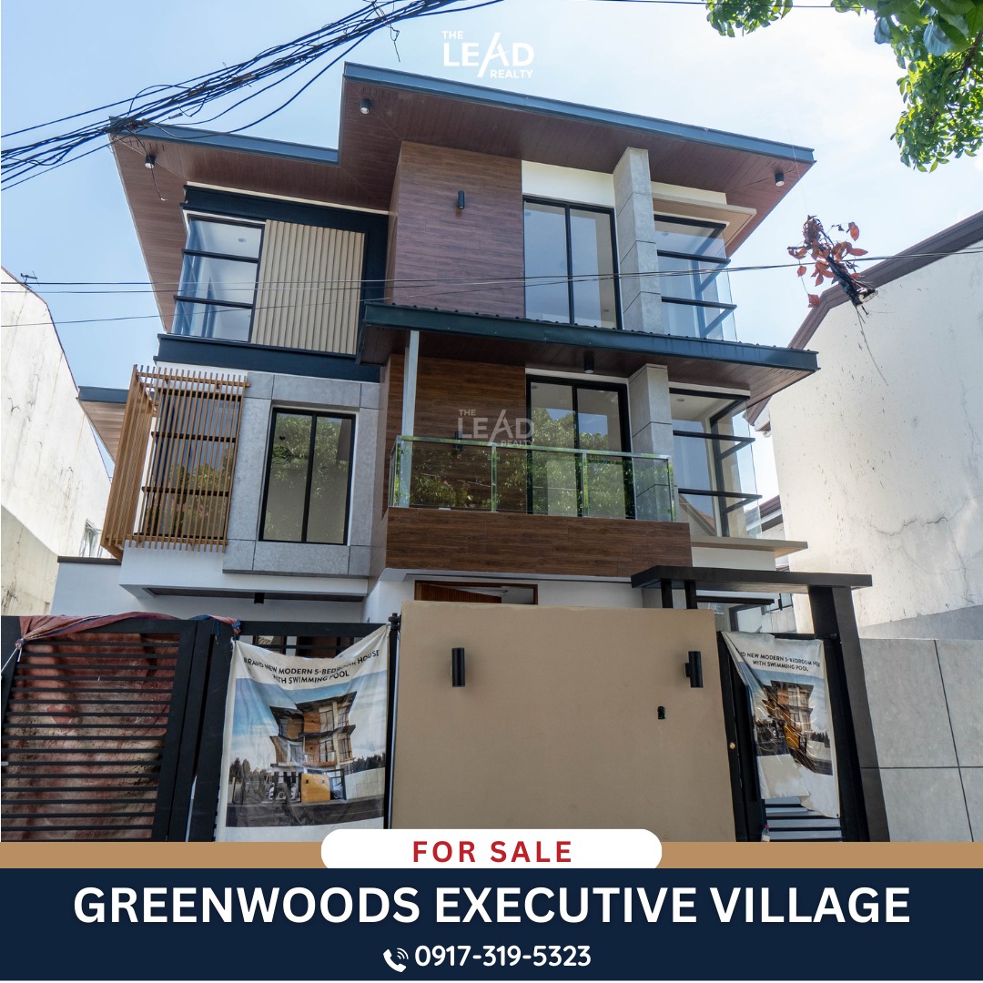 Greenwoods Executive Village house for sale 5 bedroom Brand new Rizal