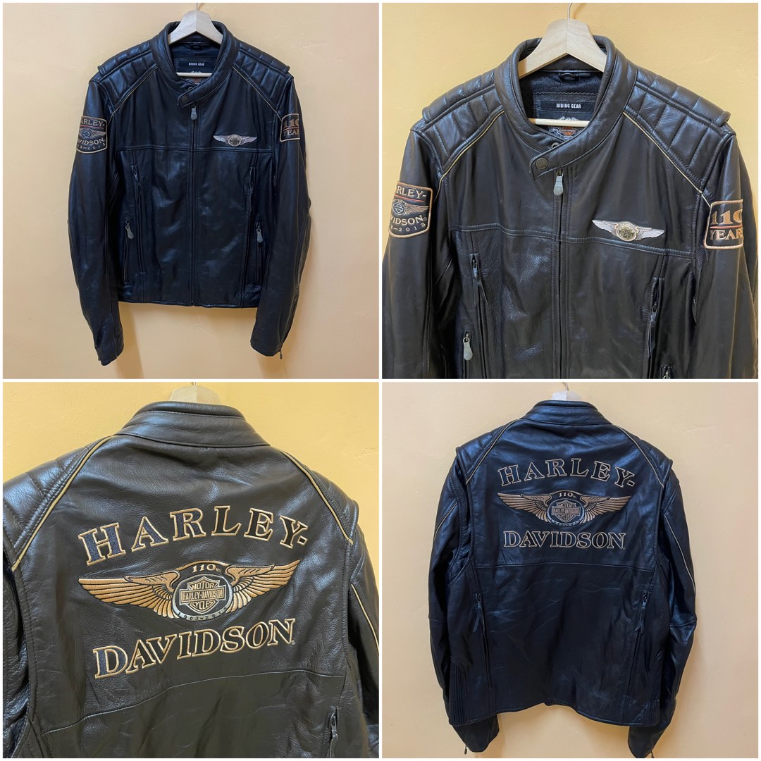 Harley Davidson 110 years anniversary leather jacket M oversize