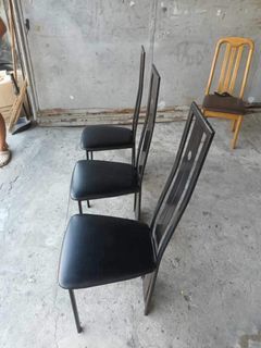 Highback Dining Chairs  L16 x W16.5 x H16 Sandalan height 40 In good condition