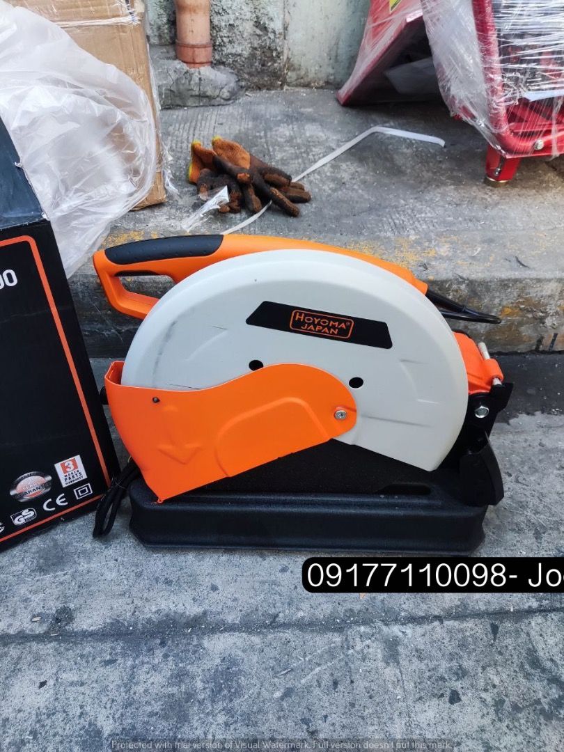 Hoyoma Cut Off Machine (Category: Construction Tools & Equipment) located in Manila. Submitted by joeyroque09 (Listing ID 1299539870, Image 1). Description: Hoyoma Cut Off Machine Specs: 2,400watts Price: 4,750/pc .