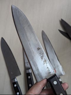 Japanese knife  sanmai gyuto and santoku