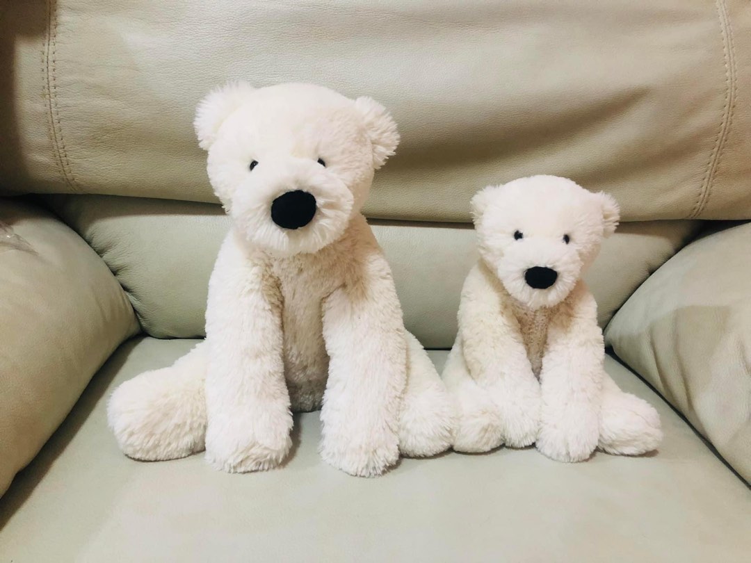 Jellycat Perry Polar Bear Furniture Home Living Home Decor Other Home Decor on Carousell