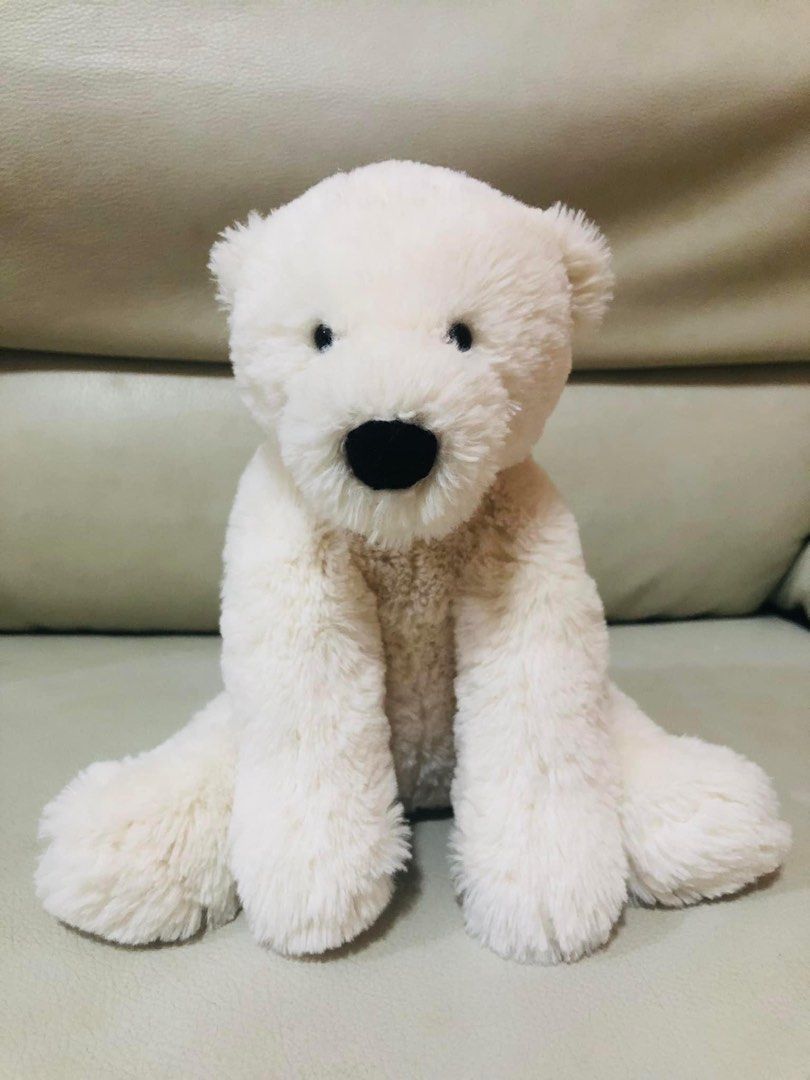Jellycat Perry Polar Bear Furniture Home Living Home Decor Other Home Decor on Carousell