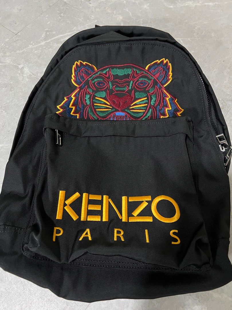 Kenzo Large Tiger Canvas Backpack Men s Fashion Bags Backpacks on Carousell
