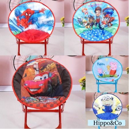 Kids Foldable Chair Children s beach Chair Moon Chair Foldable Chair FROZEN PEPPA PIG SPIDERMAN