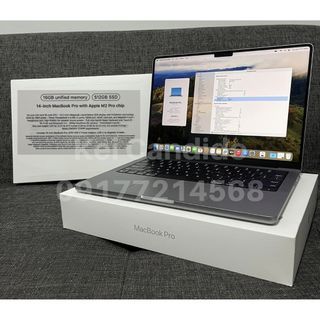 MacBook Pro 14 inch 2023 512gb SSD 16gb RAM OS Sonoma