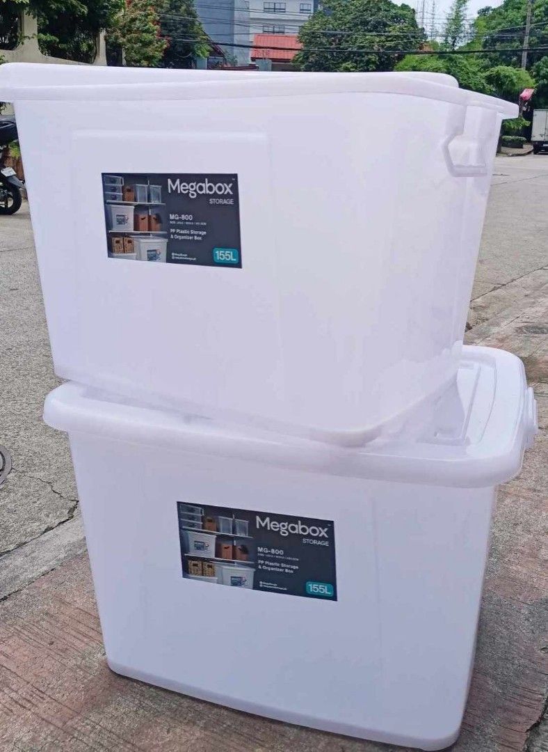 Megabox Clear Storage Box Mg-188 ( 155L) (Category: Storage Boxes & Baskets) located in Manila. Submitted by tindahanniatelizcehl (Listing ID 1252605683, Image 3). Description: MG-800 W39XH34. 5XL55.5 cm. Trans Clear.