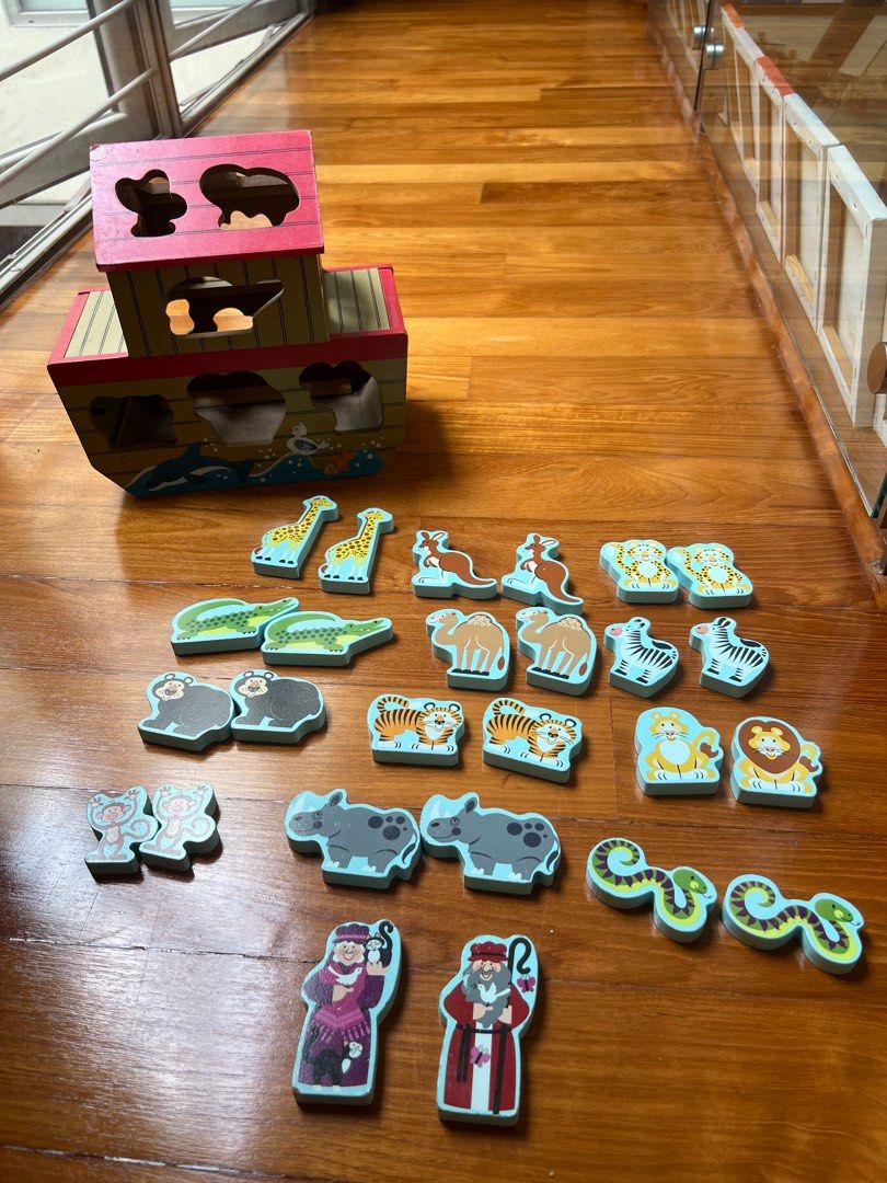 Melissa Doug Noah s Ark Play Set Babies Kids Infant Playtime on Carousell