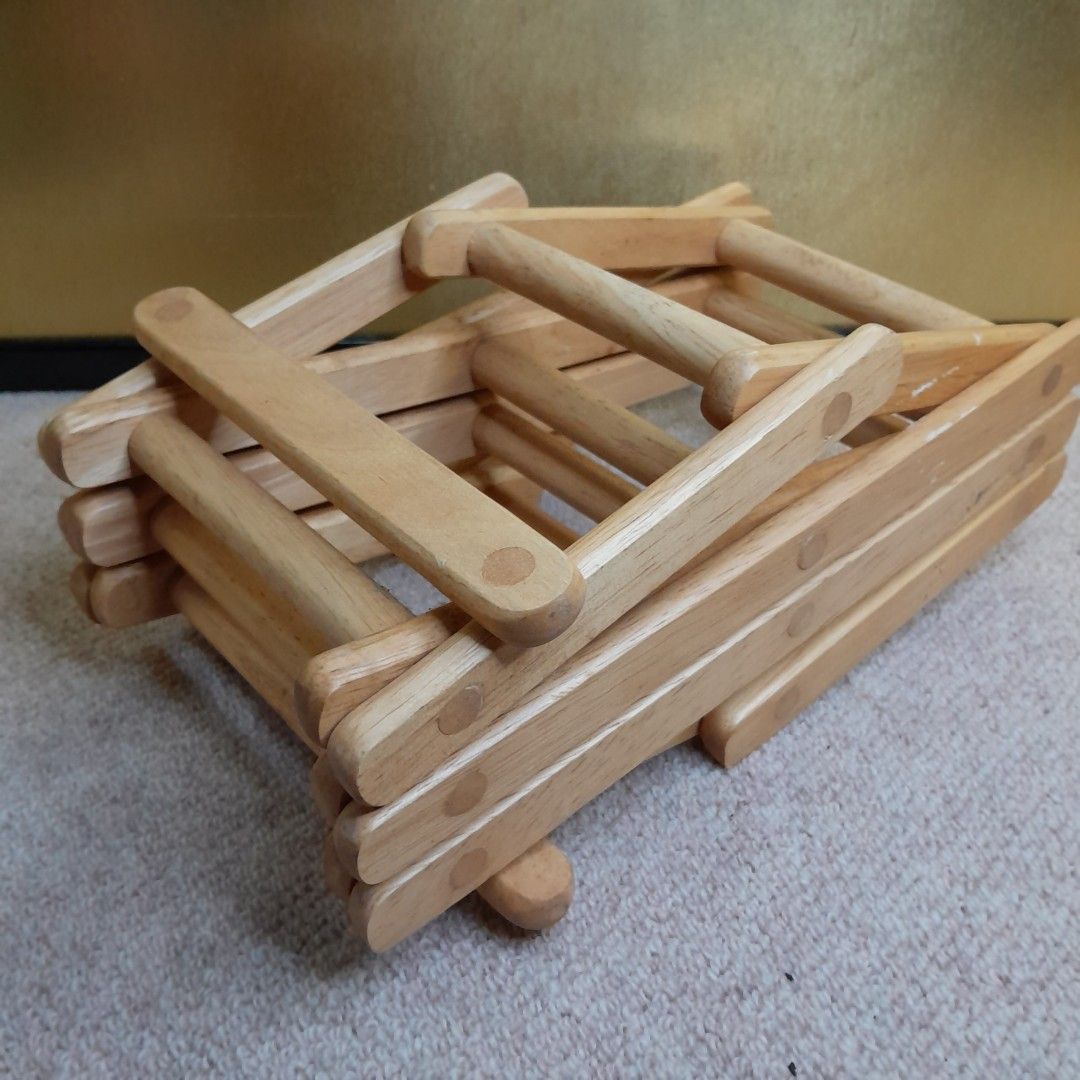 MINI BAR SOLID WOOD WINE RACK ACCORDION DISPLAY - 5 SLOTS (Category: Wine Cellar & Storage) located in Bulacan. Submitted by sakurajade (Listing ID 1299471313, Image 3). Description: MINI BAR SOLID WOOD WINE RACK ACCORDION DISPLAY - 5 SLOTS 👉 Price: P560 ONLY ✅️ Good condition, as good as new, decorative display, fits for small bars, 5 slots, sturdy ✅️ Material: Solid wood ✅️ Issue: Fits 8cm bottle only, no box.