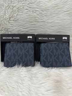 MK blue monogram bifold wallet for men