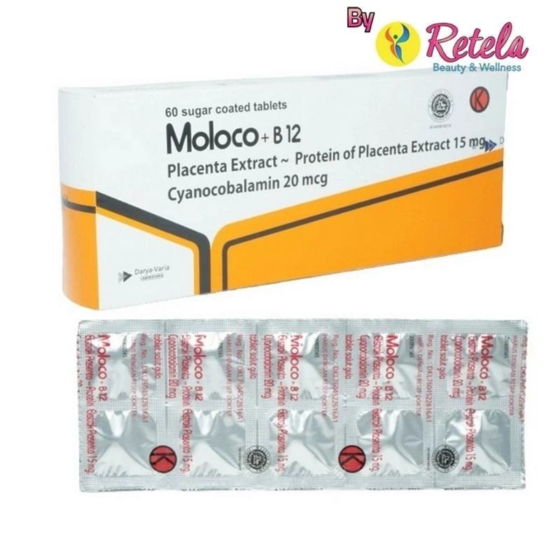 MOLOCO B12 1 STRIPS 10 TABLET/OBAT MENINGKATKAN PRODUKSI ASI IBU