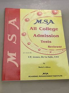 MSA All College Admission Test Reviewer