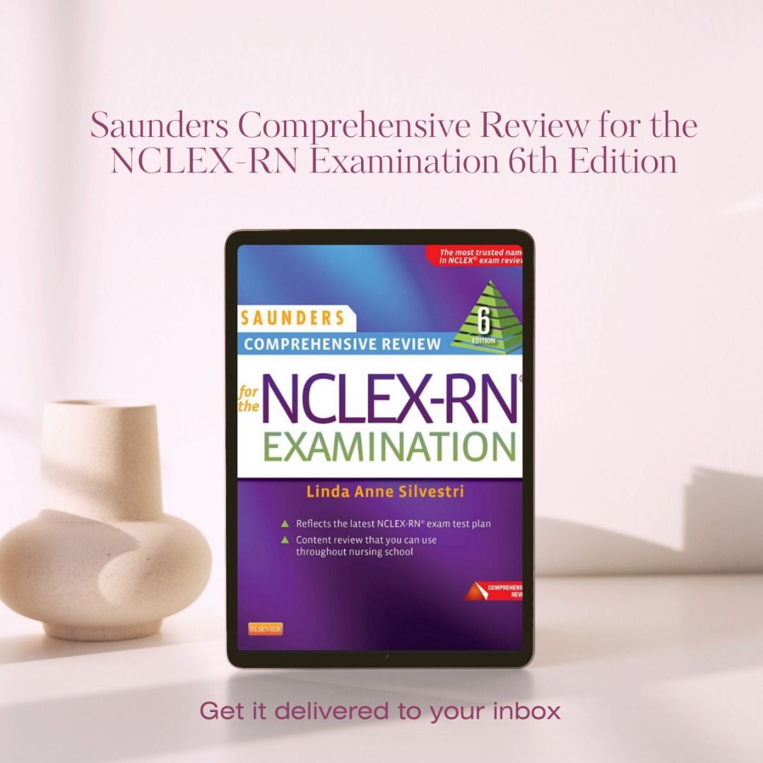 NCLEX Reviewer E-Book (Category: Textbooks) located in Quezon City. Submitted by smile_xd08 (Listing ID 1299592889, Image 3). Description: FILE YOU WILL GET: ✔️ Saunders Q&A Review for the NCLEX Examination 5th edition ✔️ Saunders Comprehensive Review for the NCLEX Examination 6th Edition ✔️ Saunders Comprehensive Review for the NCLEX Examination 7th Edition ✔️ NCLEX Notes Core Review and Exam Prep. ✔️ NCLEX-RN Content Review Guide- KAPLAN ✔️ Str