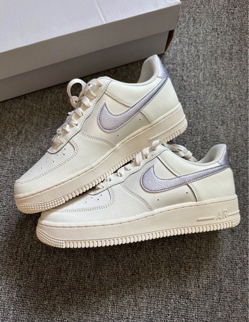 Nike Air Force Low Sail Oxygen Purple DV7470-100 紫色, 名牌, 鞋