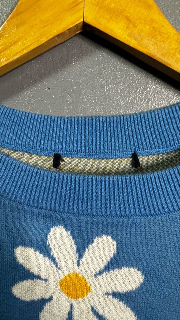 Nikka k blue daisy sweater (Category: Longsleeves) located in Quezon City. Submitted by thegentlemensraiment (Listing ID 1299563983, Image 2). Description: .