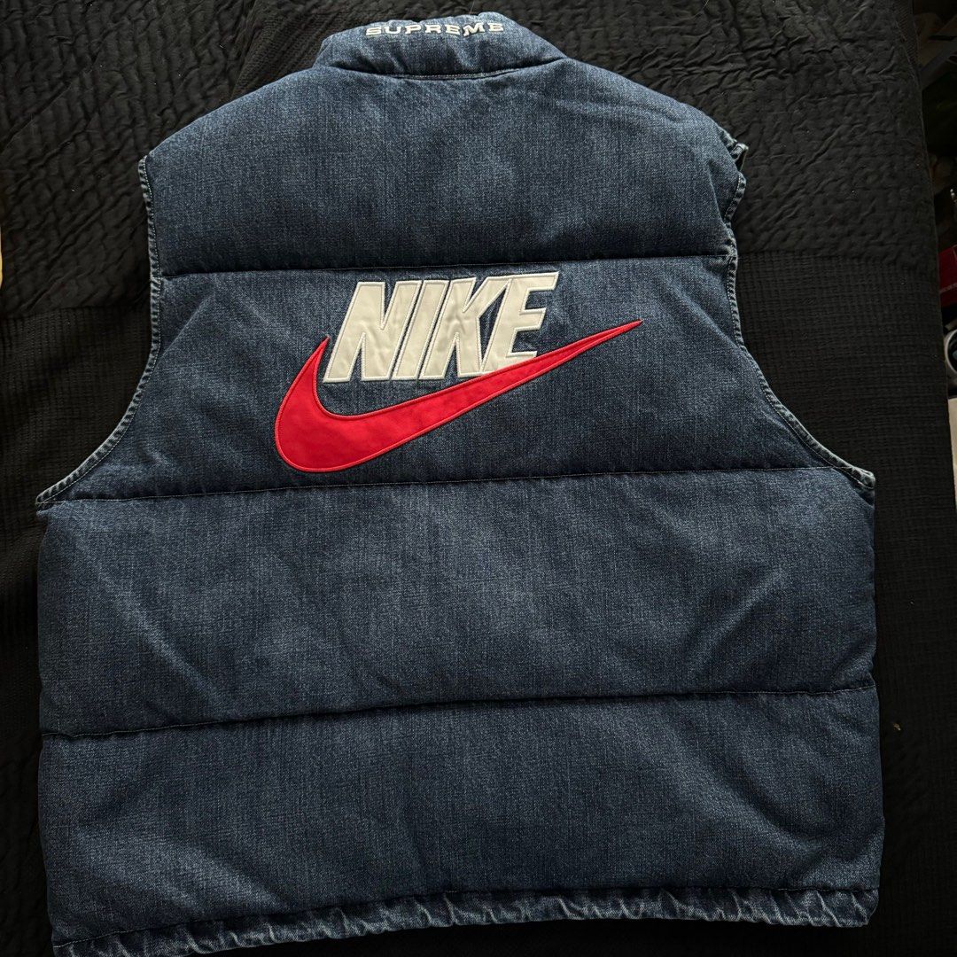 Supreme x Nike Denim Puffer Vest Lサイズ 【受賞店舗】 - ジャケット ...