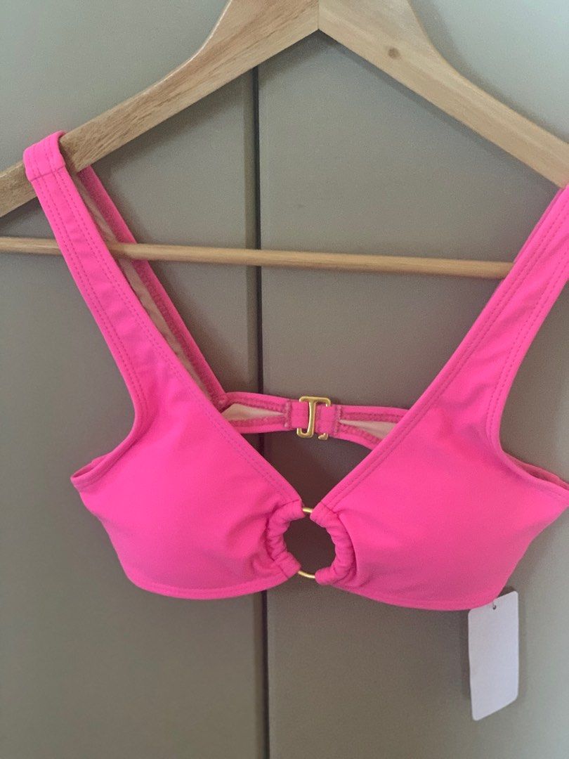 Nude Swim Bikini Top Only - Hot Pink (Category: Bikinis & Swimsuits) located in Muntinlupa City. Submitted by evermore.preloved (Listing ID 1299519789, Image 3). Description: Selling this brand new and unused, with tags still on. Kindly see photos for measurements. Beautiful Barbie color in person 💖 Size SMALL. RFS: Need to upsize. Payment: Gcash, BPI and Maya available. Shipping c/o buyer can be same day or GogoX. Kindly provide address for acc