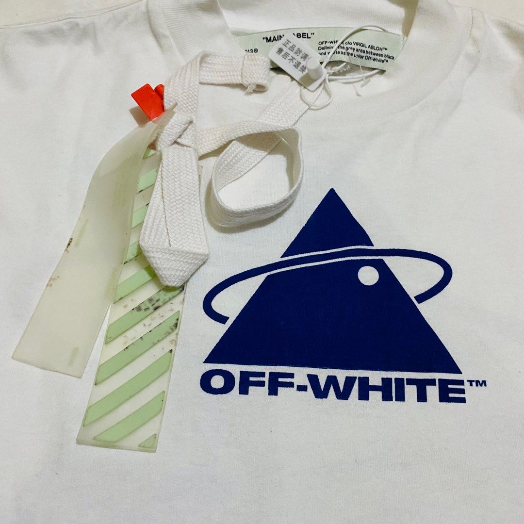 Long Sleeve Off White Triangle Tee Buy Off-White White Triangle