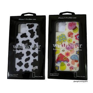 ‼️ONHAND‼️ Wildflower Cases ~ Moo Moo and Groovy Shrooms for ip 11 pro max