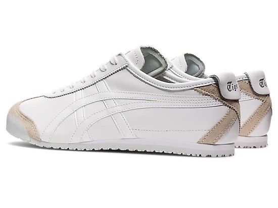 Onitsuka Tiger Mexico 66 White/White (Category: Sneakers) located in Binangonan. Submitted by emercadejas (Listing ID 1299592153, Image 2). Description: Brand new! No box since this is a pasabuy! Guaranteed original! Selling low! 24.5-25cm.