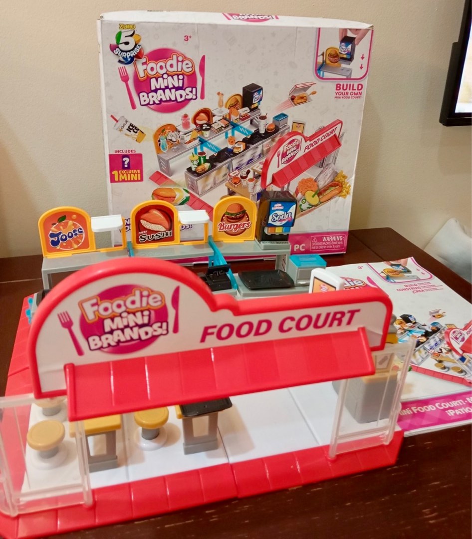 Original 5 Surprise Mini Brands Foodie Food Court Restaurant Playset