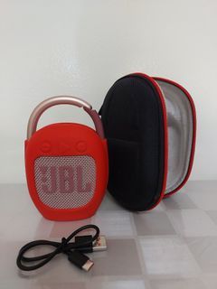 ORIGINAL JBL Clip 4 Pink and accessories