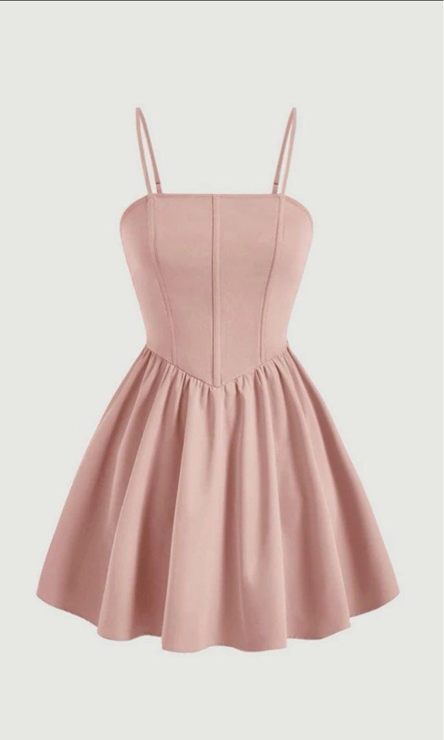 Pink Dress (Category: Dresses) located in Binan City. Submitted by badooo (Listing ID 1299542759, Image 1). Description: Color may vary due to lighting but the color rating is 10/10 Length:67/86 cm, Bust:89.5 cm, Waist Size:69 cm, Hip Size:163.5 cm, Straps Length:36 cm.