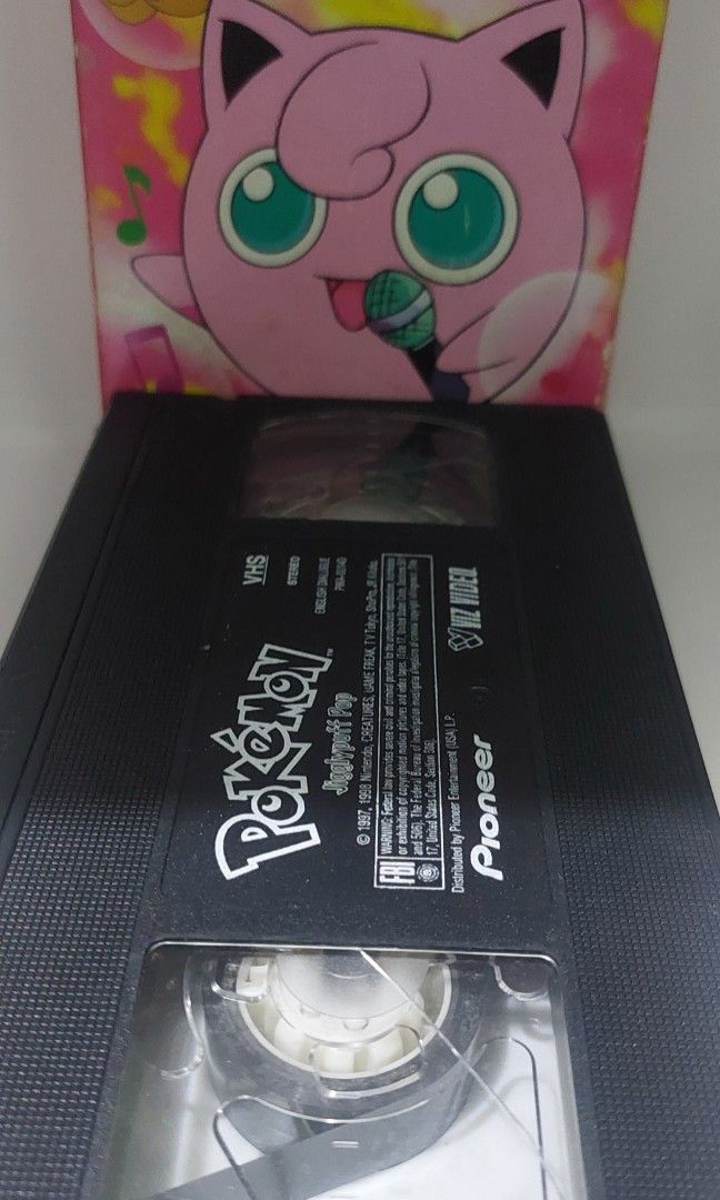 Pokemon Jigglypuff Pop Collectible VHS Video Tape Movie Anime Cartoons ...