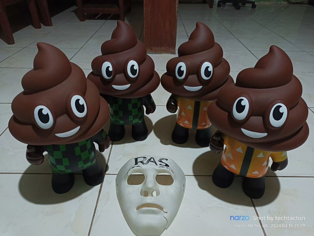POOP-KUN soft Vinyl Figure (Category: Designer & Blind Box Toys) located in Santo Tomas. Submitted by pickers_corner (Listing ID 1299583147, Image 1). Description: POOP-KUN soft Vinyl Figure minor scratch not visible H15in W9in price 4 pcs + sf.