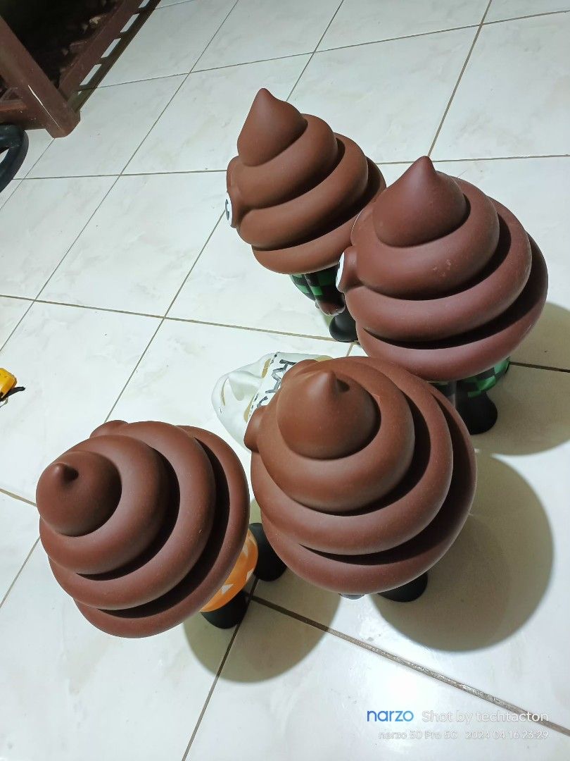 POOP-KUN soft Vinyl Figure (Category: Designer & Blind Box Toys) located in Santo Tomas. Submitted by pickers_corner (Listing ID 1299583147, Image 3). Description: POOP-KUN soft Vinyl Figure minor scratch not visible H15in W9in price 4 pcs + sf.
