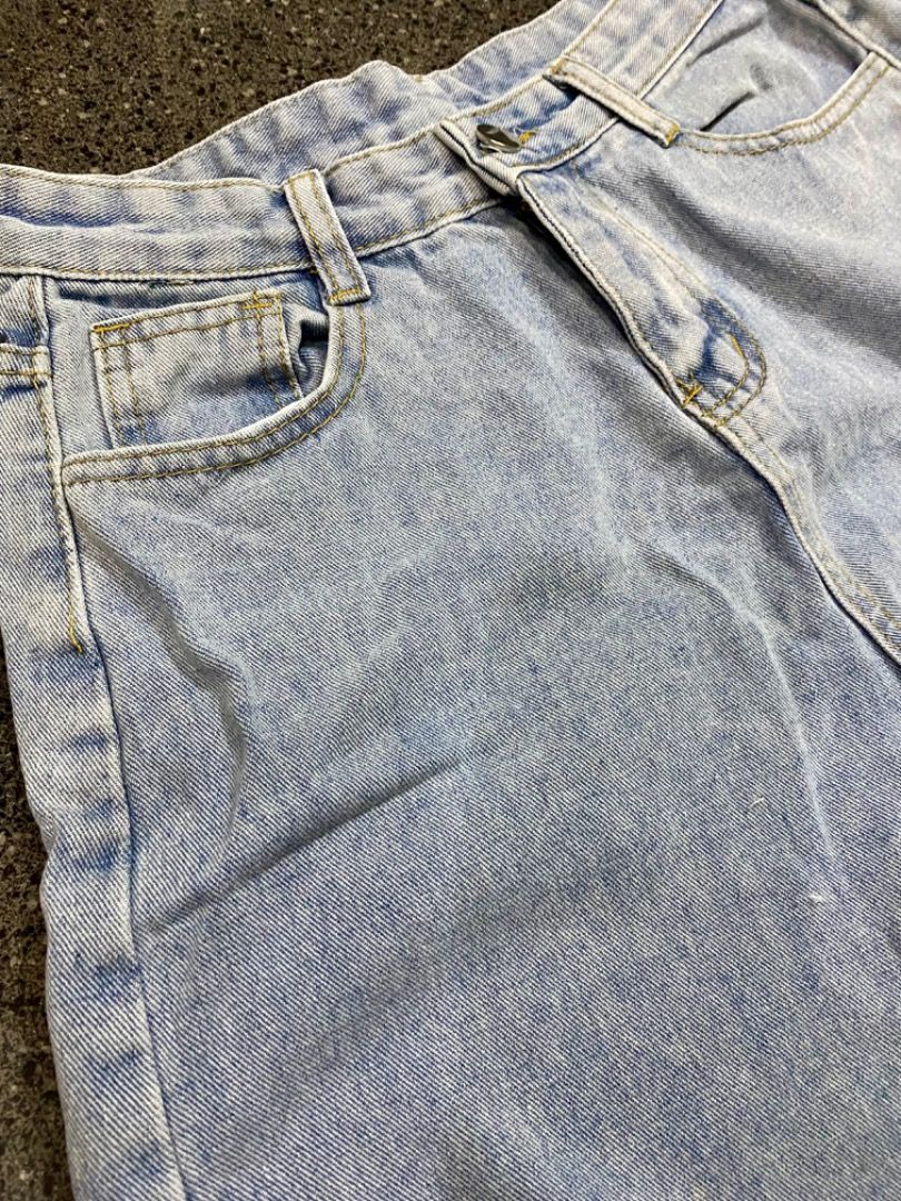 Preloved Denim Shorts. (Category: Shorts) located in Manila. Submitted by janicaking (Listing ID 1299609170, Image 3). Description: 100 for 2. Has washable stains. •Size: Small-Medium. 📩Dm me if interested! 📍Pandacan, Manila..