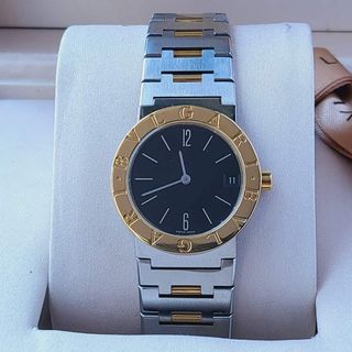 Preowned Authentic Bvlgari BB 30 SGD Twotone 18k Gold Watch for Women